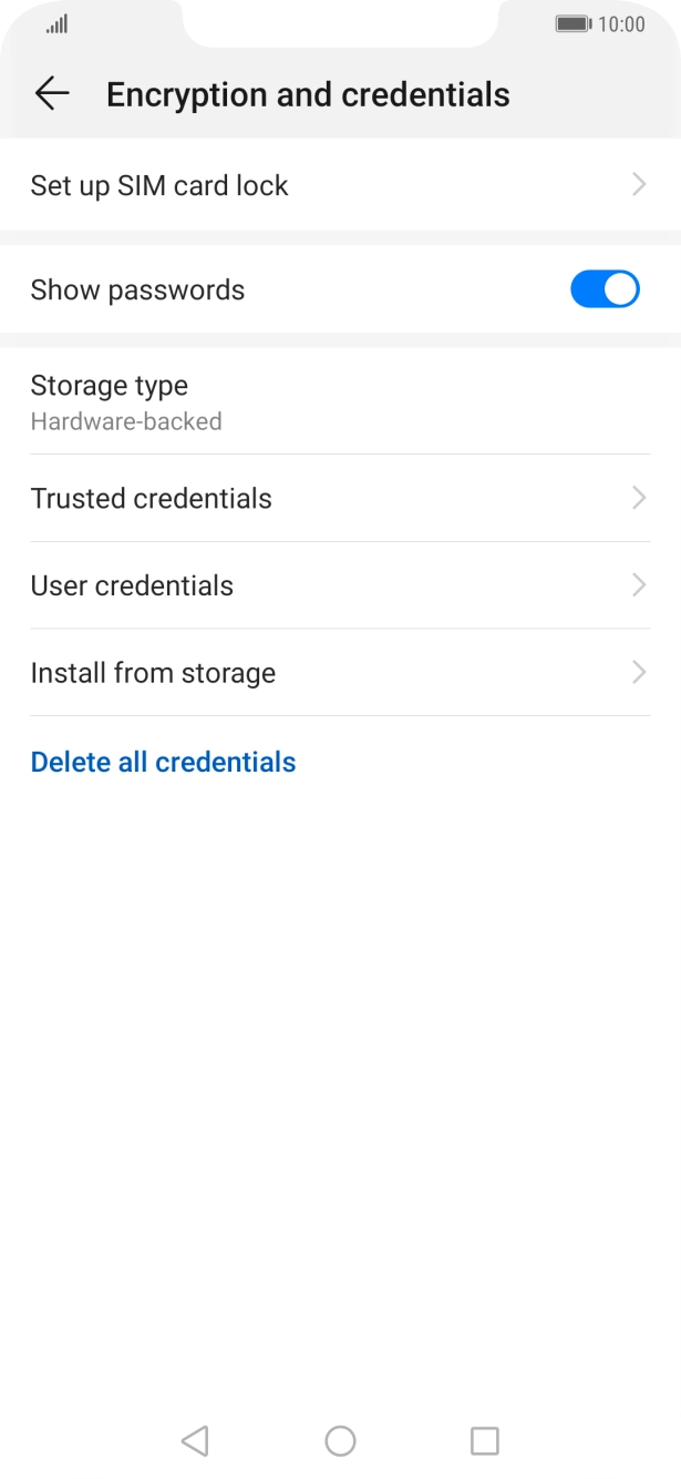 Press Set up SIM card lock.