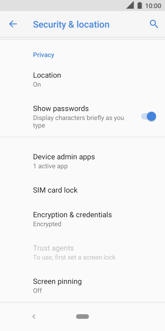 Press SIM card lock.