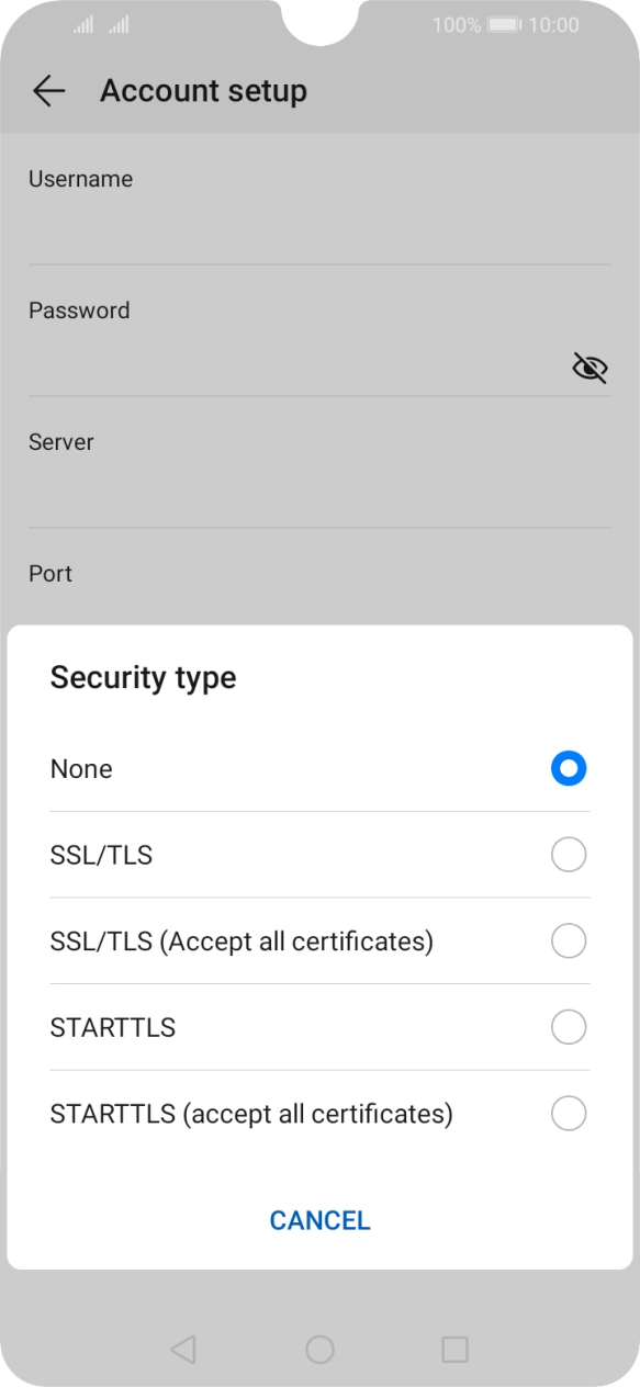 Press None to turn off the function. Press None to turn off the function.
