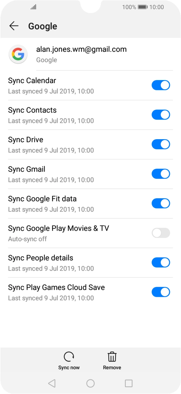Press the Home key to return to the home screen.