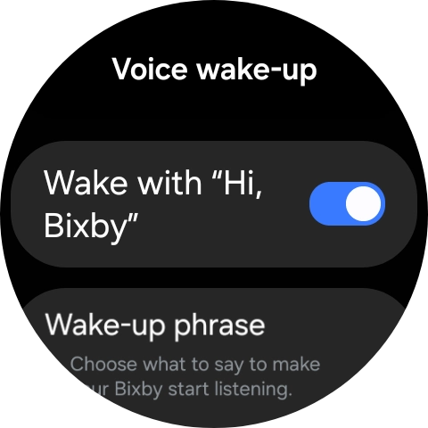 Press the indicator next to 'Wake with 