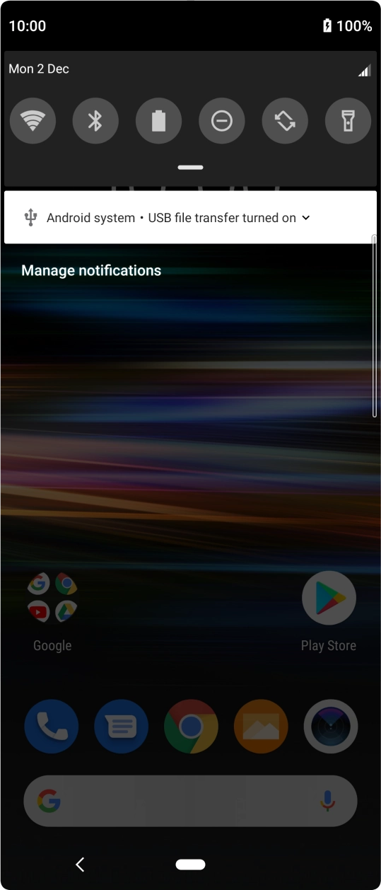 Press Android system. Press Android system.