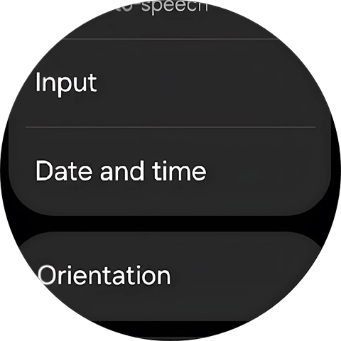 Press Date and time.