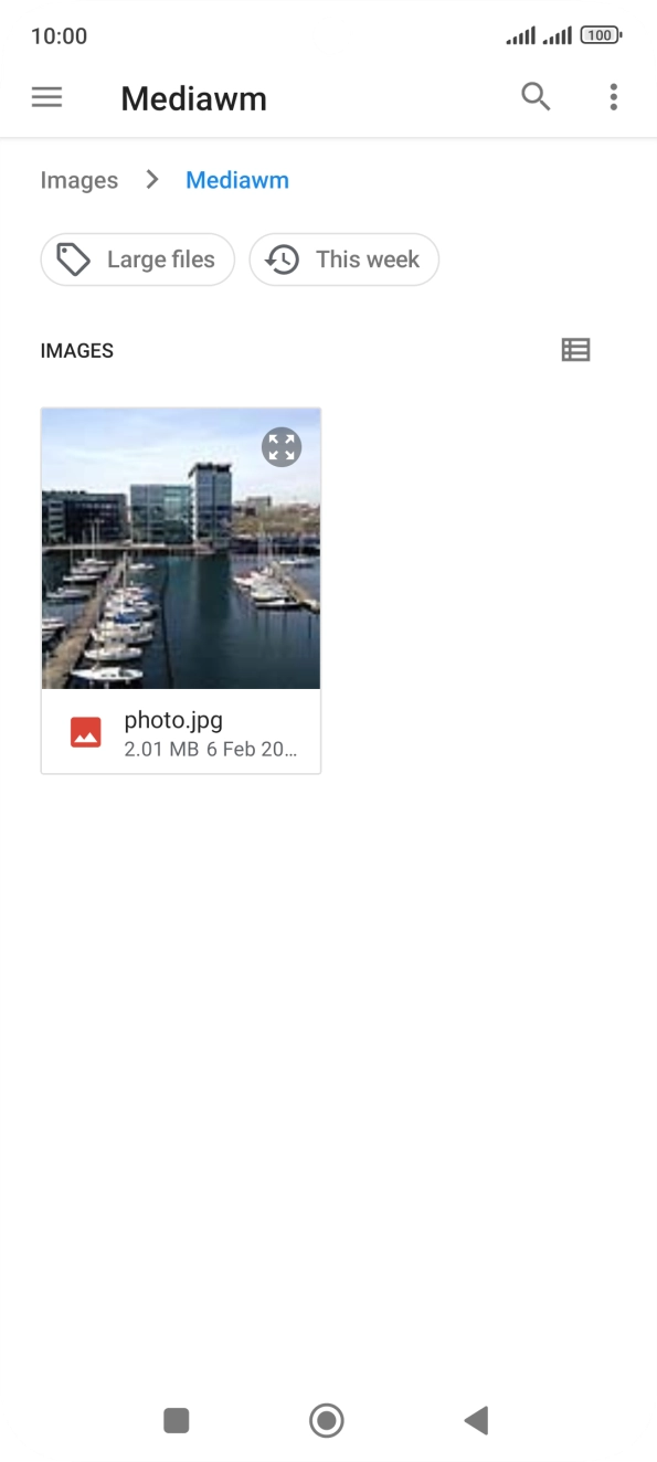 Press the required picture. Press the required picture.