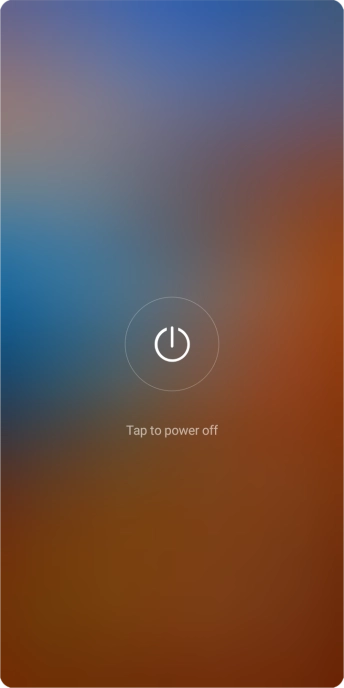 Press Tap to power off.