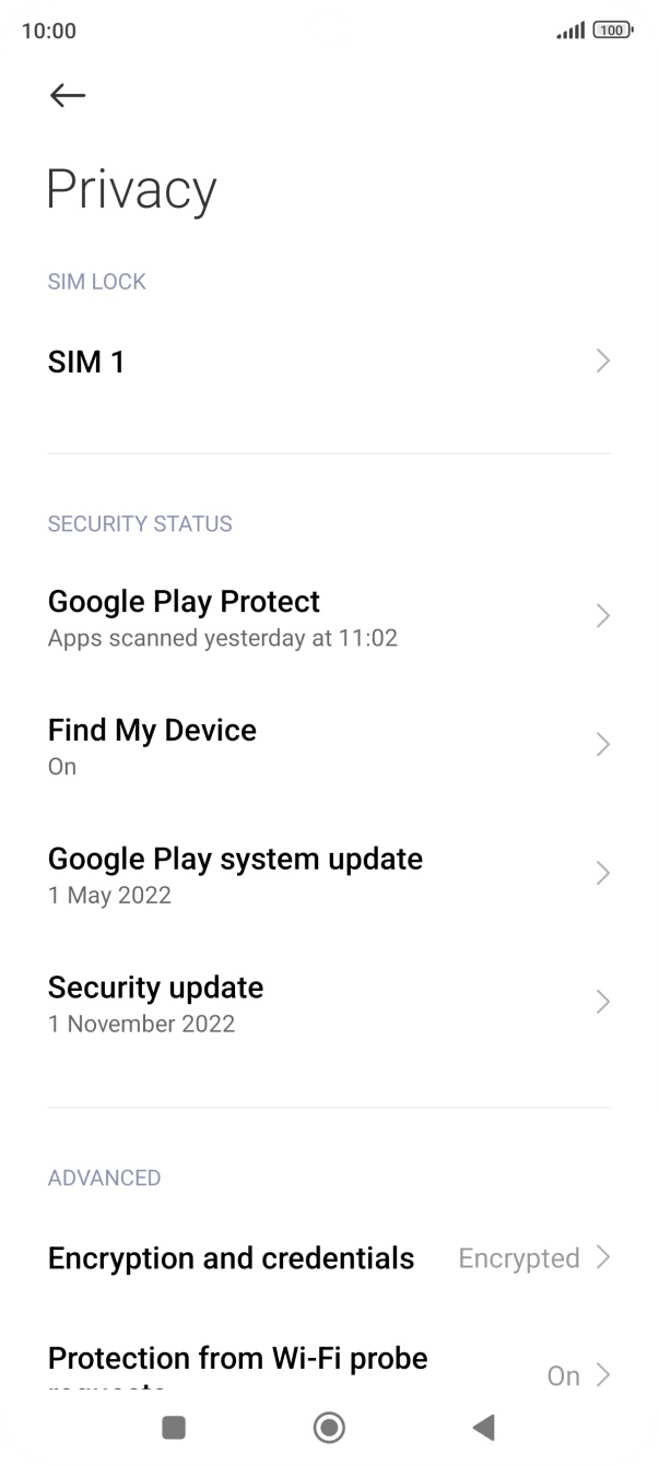Press the name of the SIM.