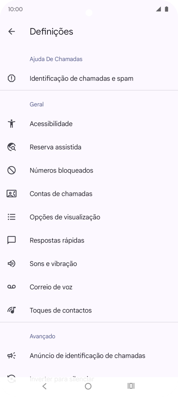 Prima Contas de chamadas.