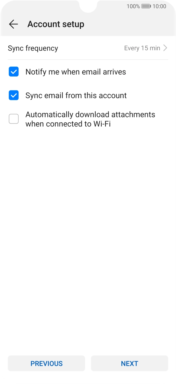 Press Sync frequency.