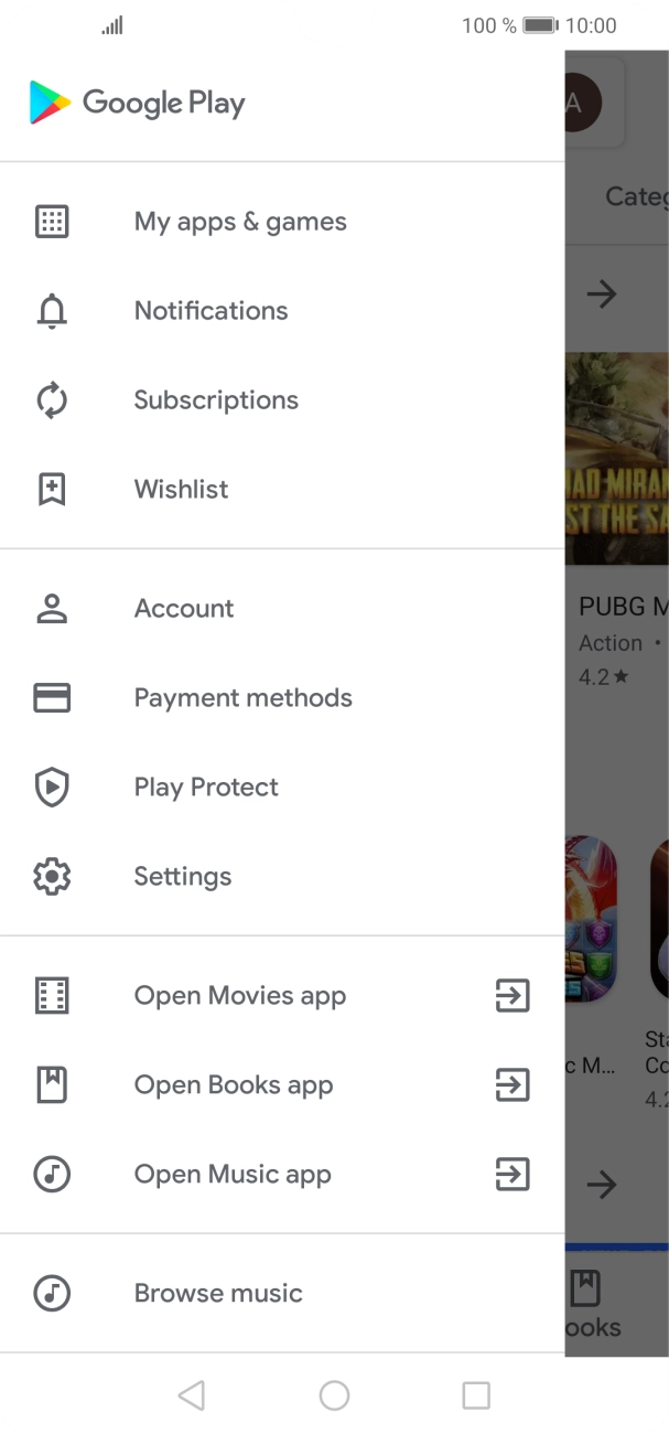 Press Settings. Press Settings.