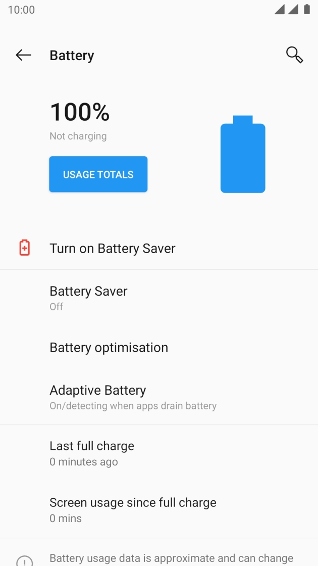 Press Battery Saver.