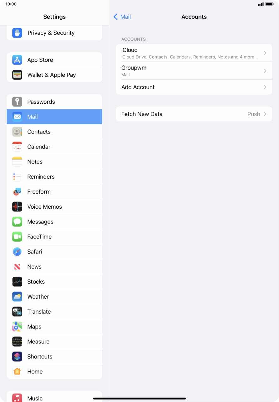 Press Fetch New Data. Press Fetch New Data.