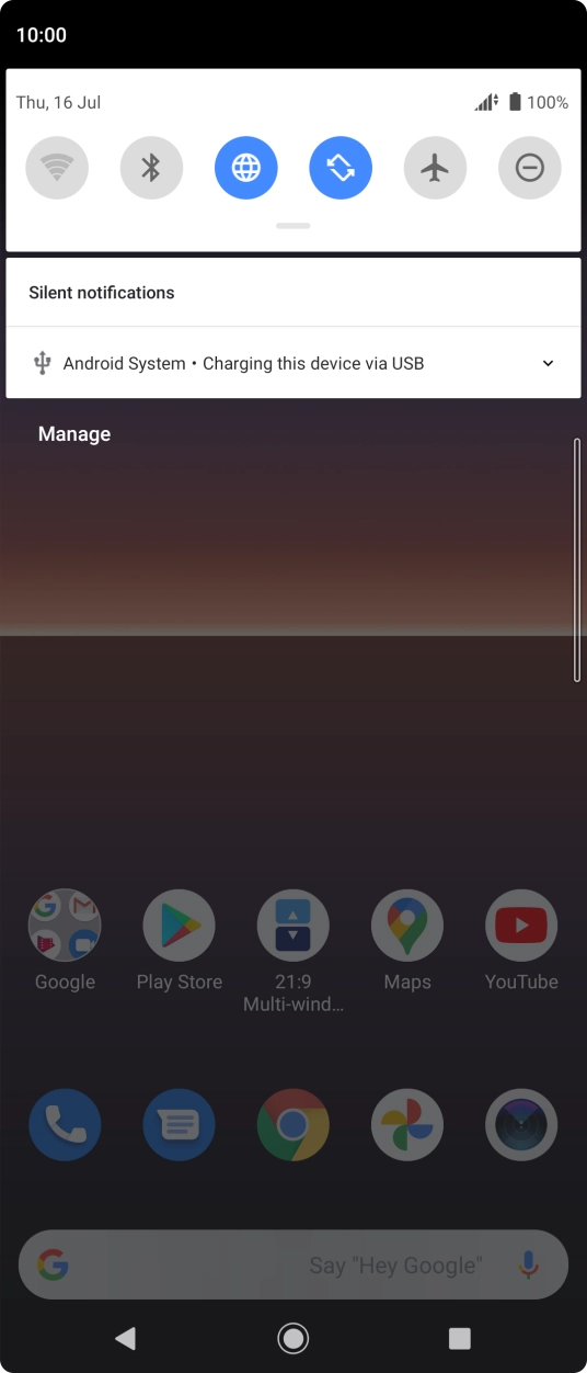Press Android system. Press Android system.