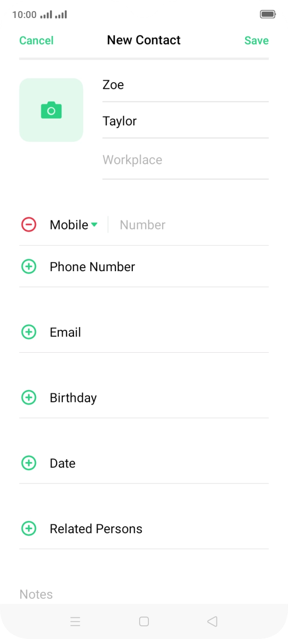 Press Number and key in the required phone number.