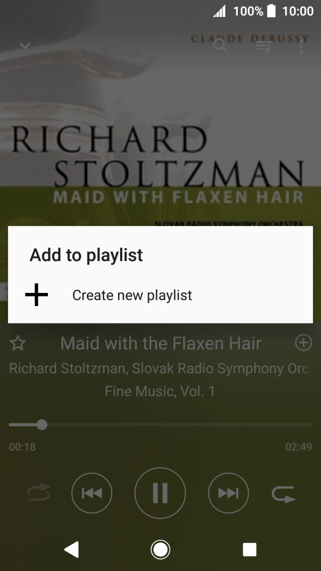 Press Create new playlist.