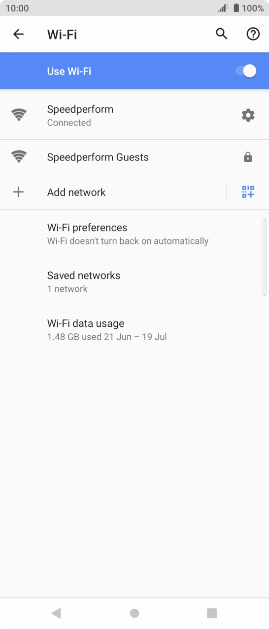 Press the Home key to return to the home screen.