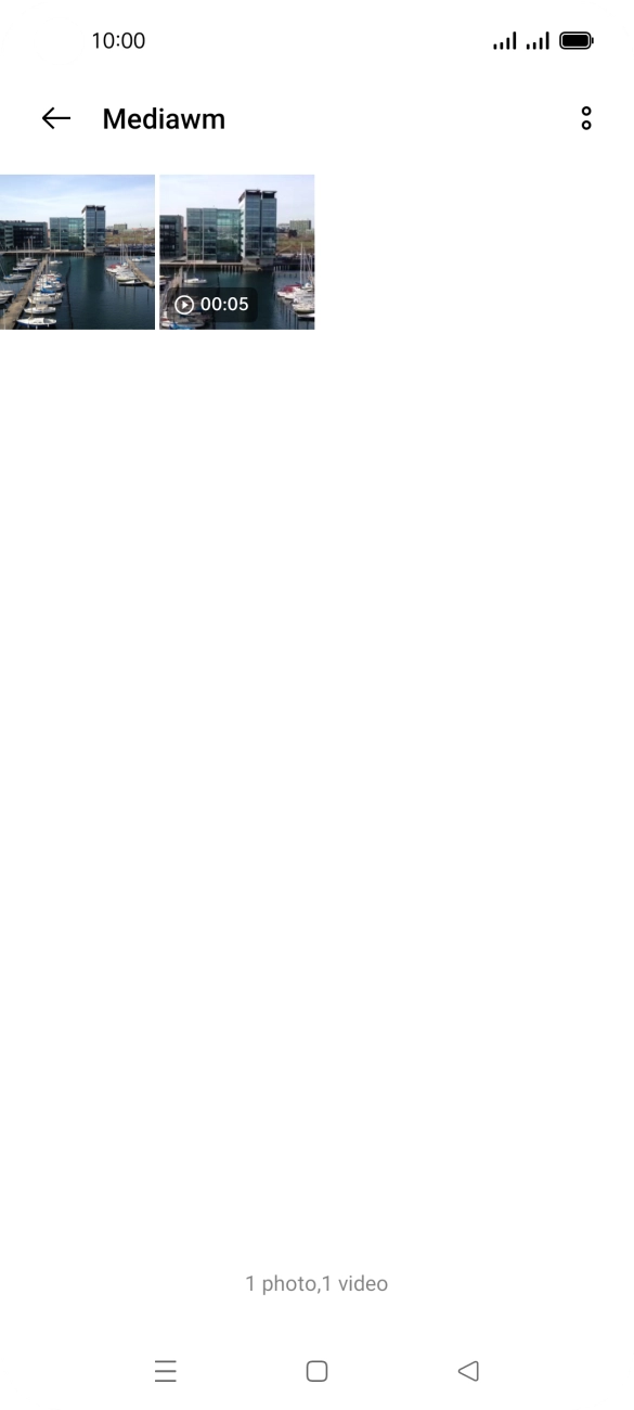 Press and hold any picture or video clip.