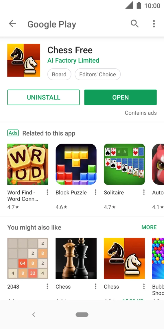 Press the Home key to return to the home screen.