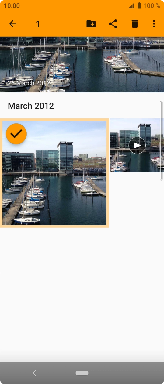 Press the menu icon. Press the menu icon.