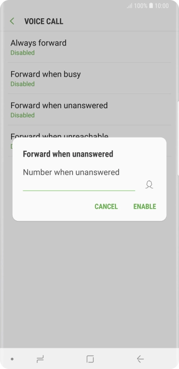 Key in 901 and press ENABLE.