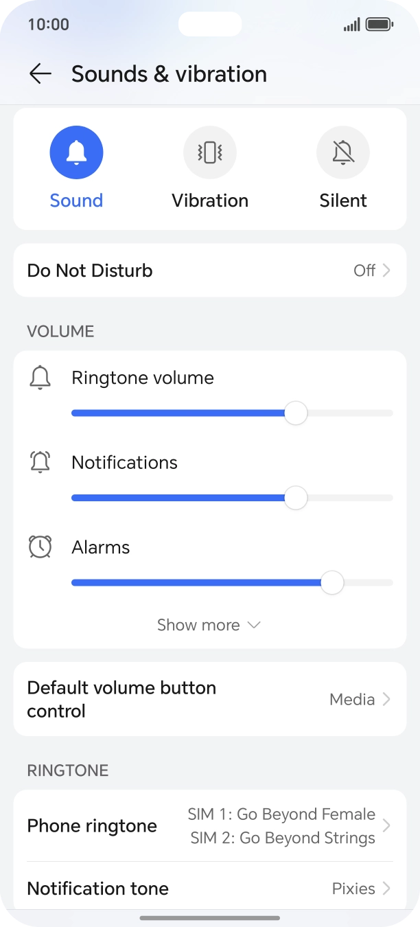 Press Phone ringtone.
