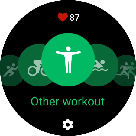 Press the settings icon. Press the settings icon.