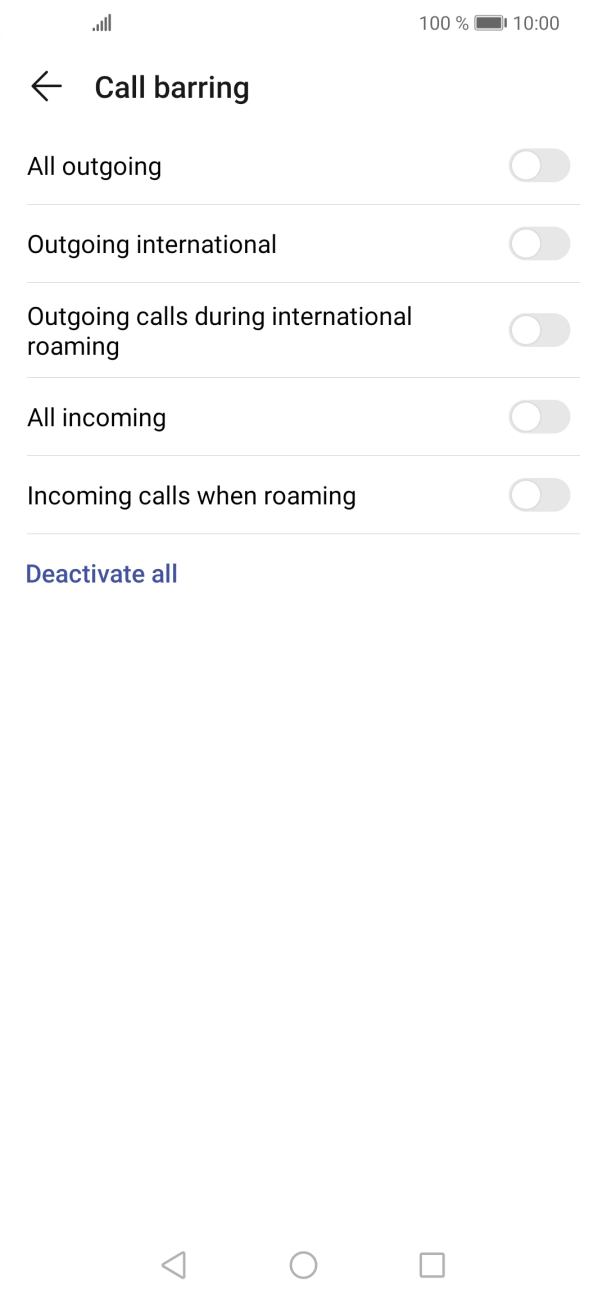 Press the indicator to turn the function on or off. Press the indicator to turn the function on or off.