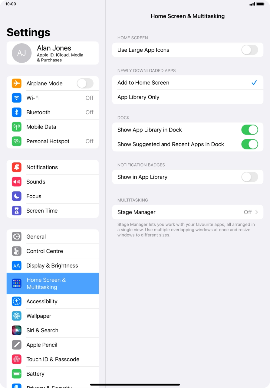 To add new downloaded apps to both the home screen and App Library, press Add to Home Screen.