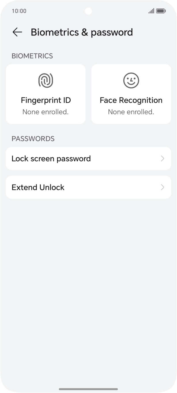 Press Fingerprint ID. Press Fingerprint ID.