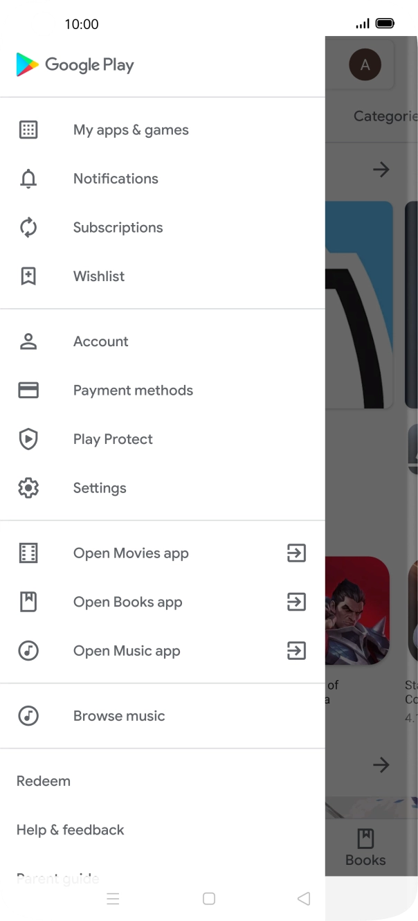 Press Settings. Press Settings.