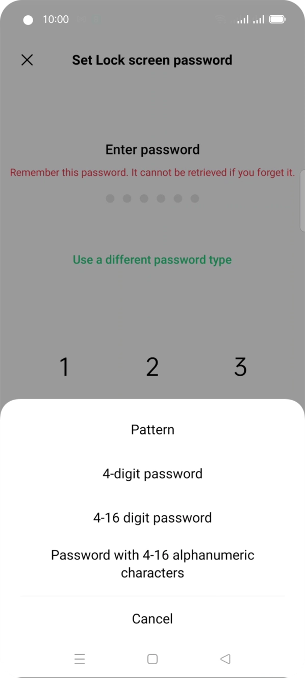 Press the required phone lock code and follow the instructions on the screen to create an additional phone lock code. Press the required phone lock code and follow the instructions on the screen to create an additional phone lock code.