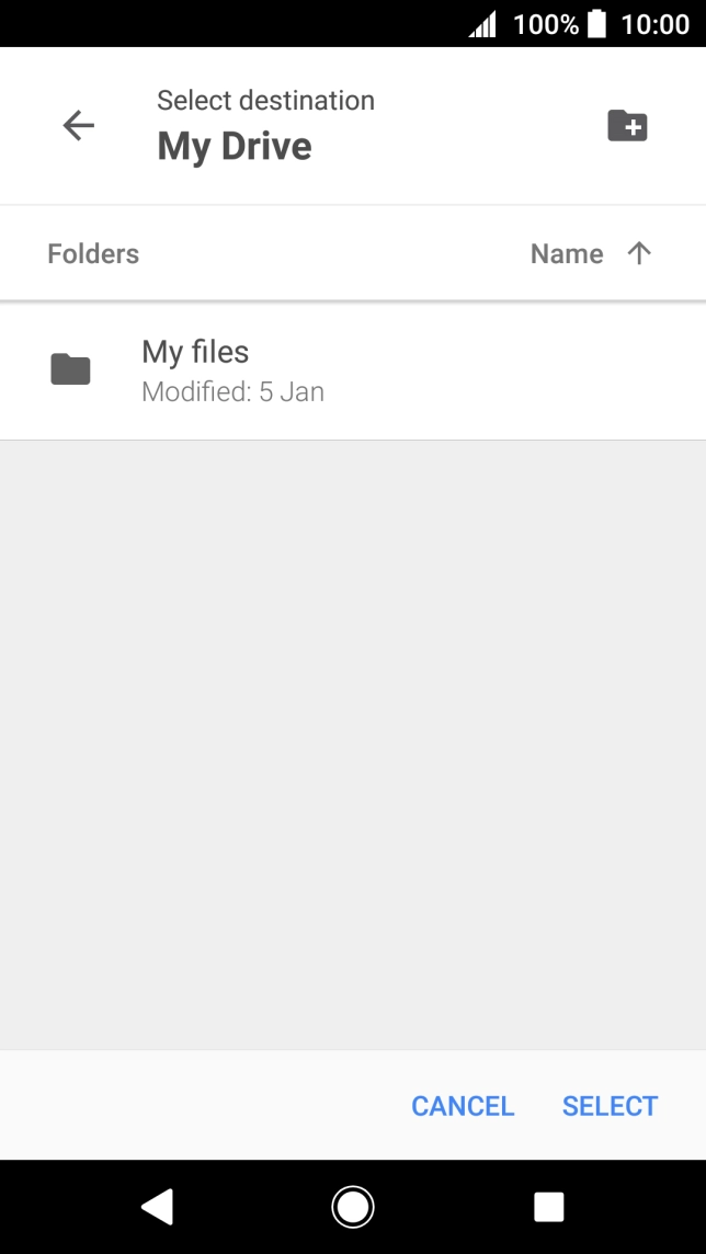 To create a new folder, press the new folder icon and follow the instructions on the screen to create a new folder. To create a new folder, press the new folder icon and follow the instructions on the screen to create a new folder.