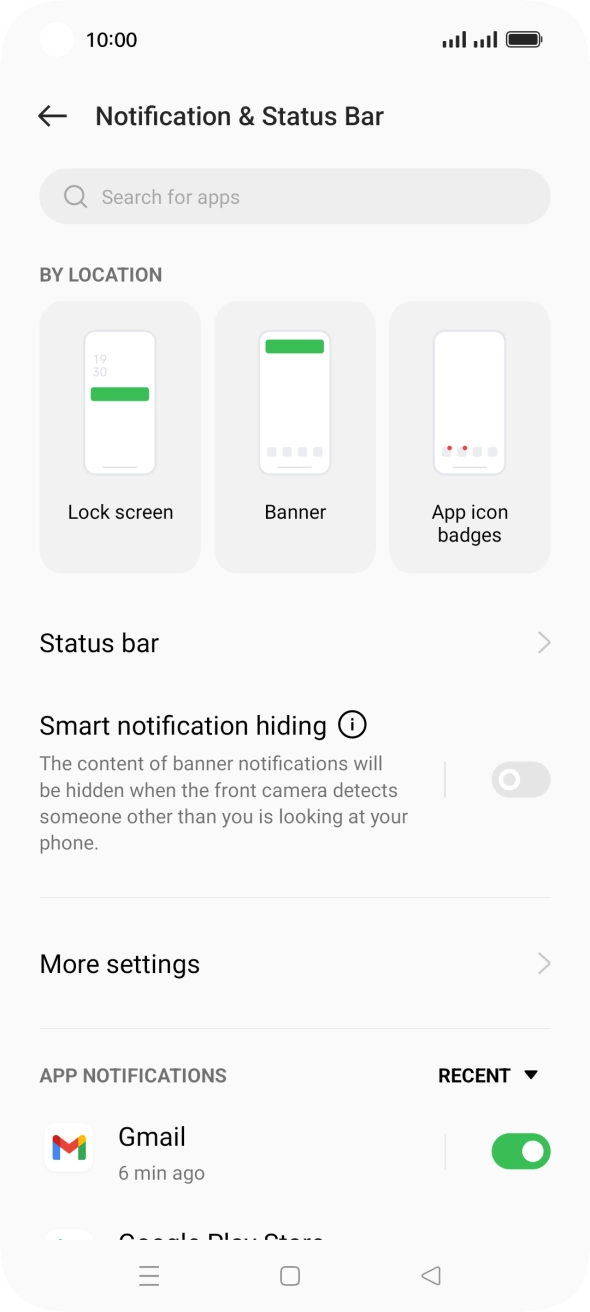 Press the drop down list.