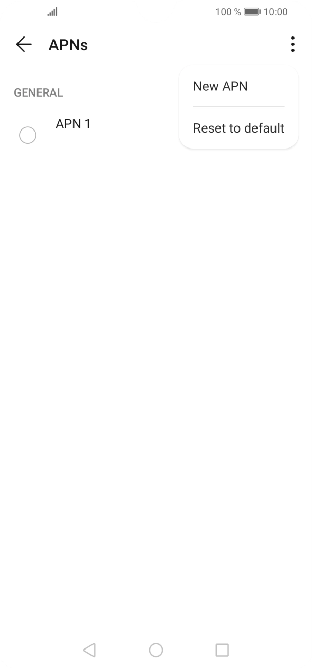 Press New APN. Press New APN.