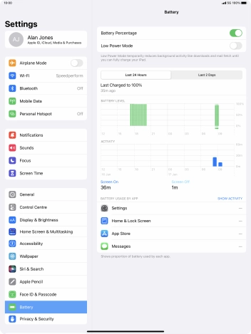 Press the indicator next to 'Low Power Mode' to turn on the function.