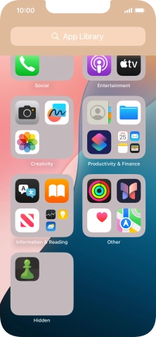 Press and hold the required app.
