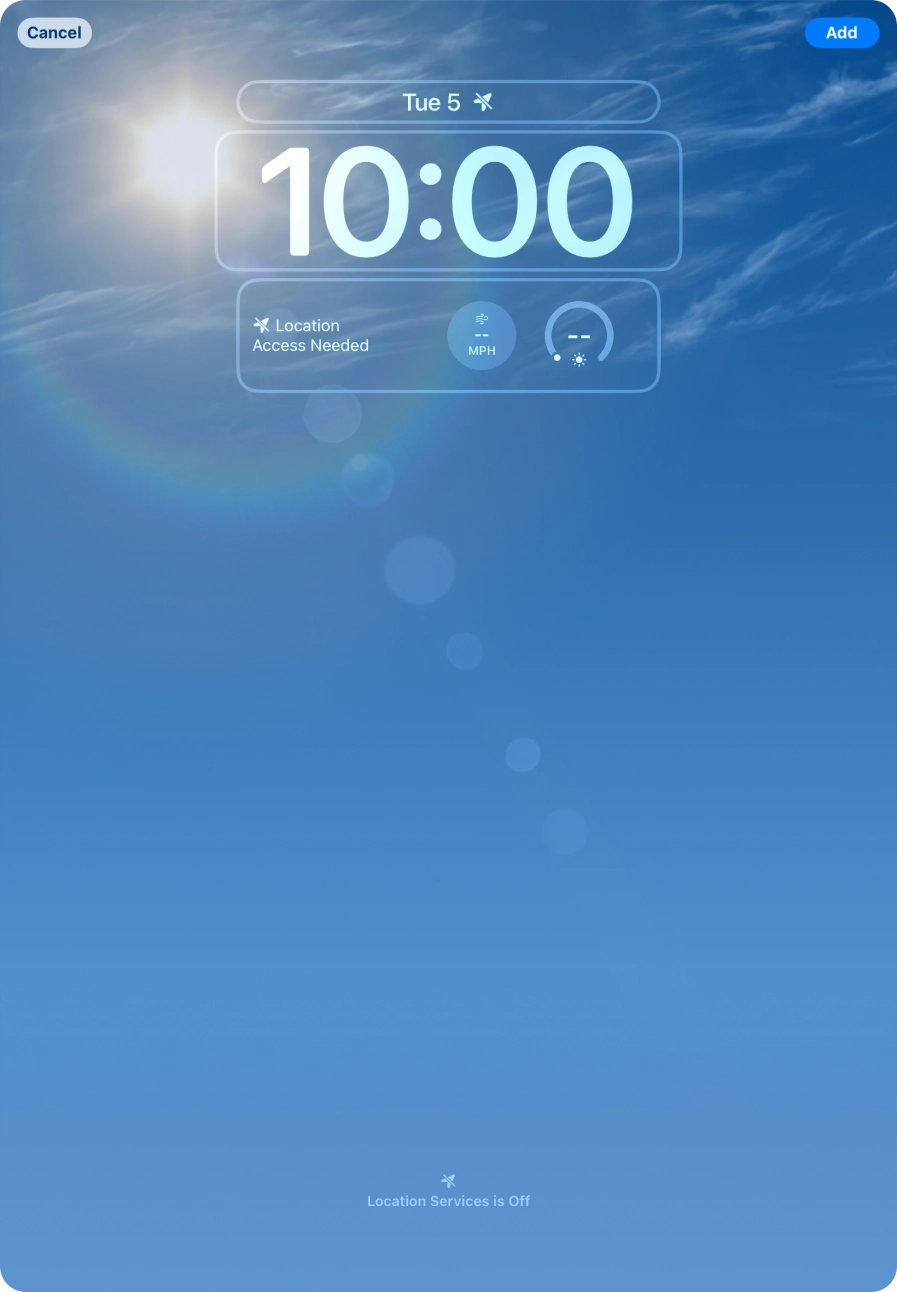 To customise the way the lock screen date is displayed, press the date widget and follow the instructions on the screen to select the required widget display mode. To customise the way the lock screen date is displayed, press the date widget and follow the instructions on the screen to select the required widget display mode.