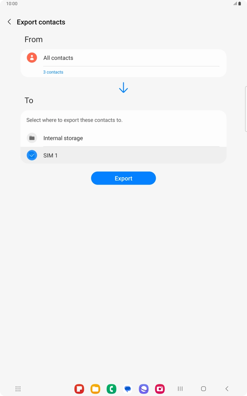 Press Export. Press Export.