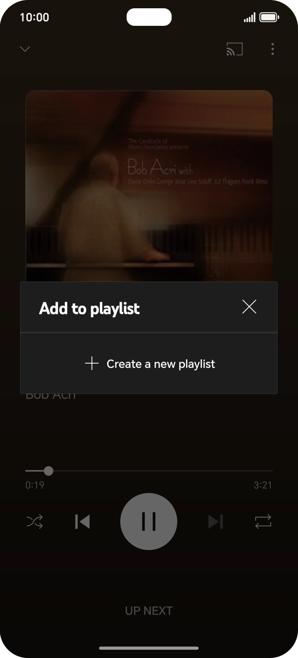 Press Create a new playlist.