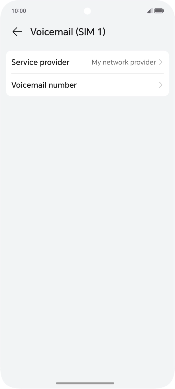 Press Voicemail number.