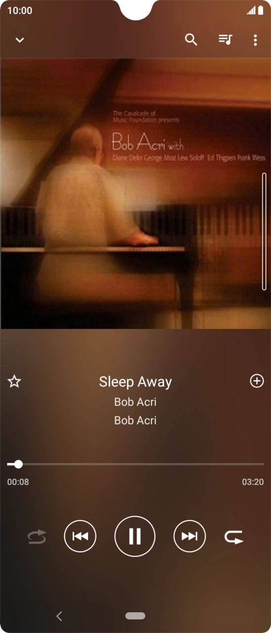 Press arrow right to go to the next audio file.