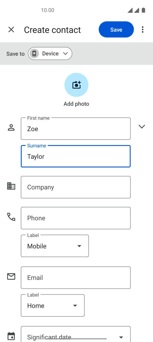 Press Phone and key in the required phone number.