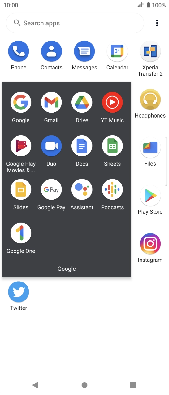 Press Gmail. Press Gmail.