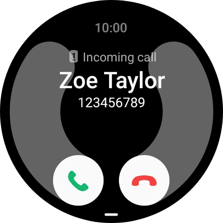 Press the accept call icon and slide your finger upwards to answer the call.