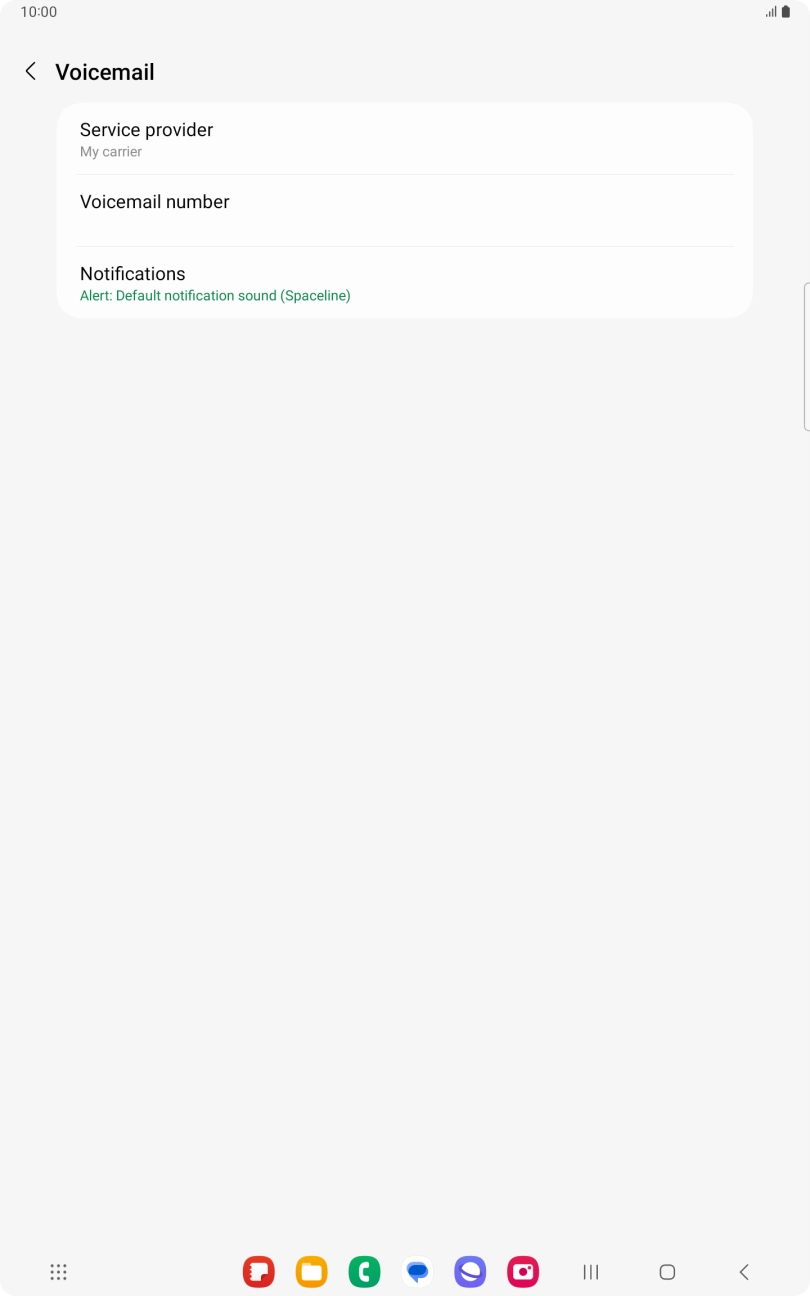 Press Voicemail number. Press Voicemail number.