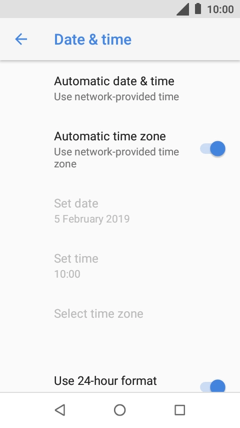 Press the Home key to return to the home screen.