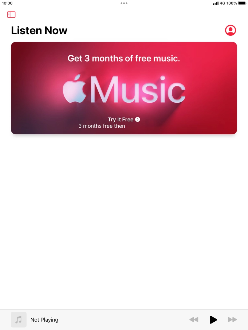 Slide your finger right starting from the left side of the screen.