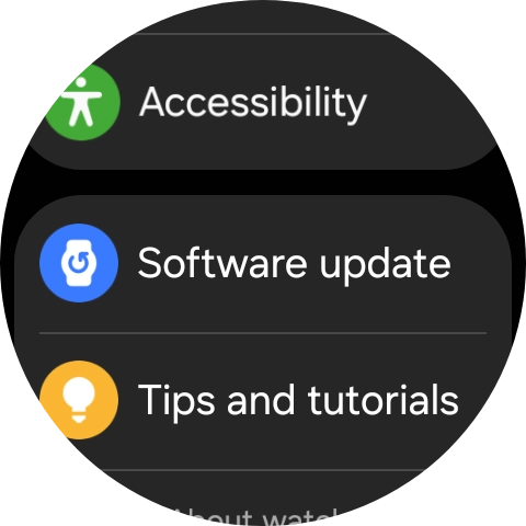 Press Software update. Press Software update.
