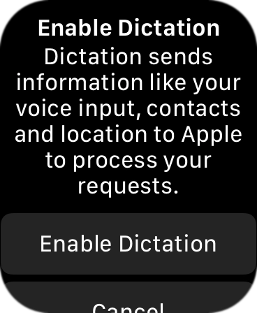 If you turn on the function, press Enable Dictation.