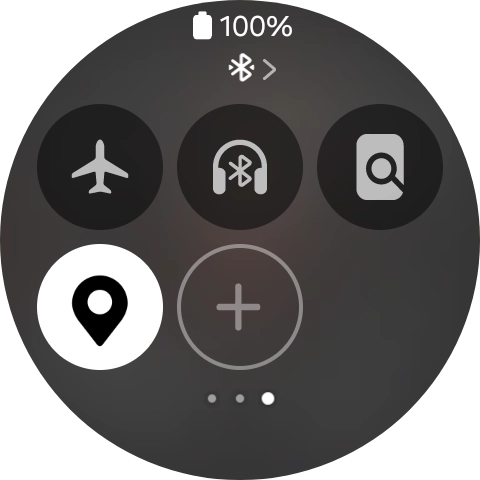 Press the flight mode icon to turn the function on or off. Press the flight mode icon to turn the function on or off.