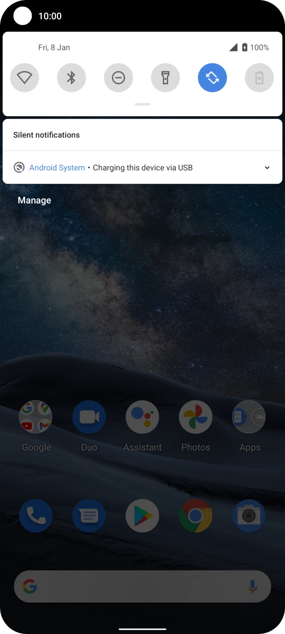 Press Android System. Press Android System.
